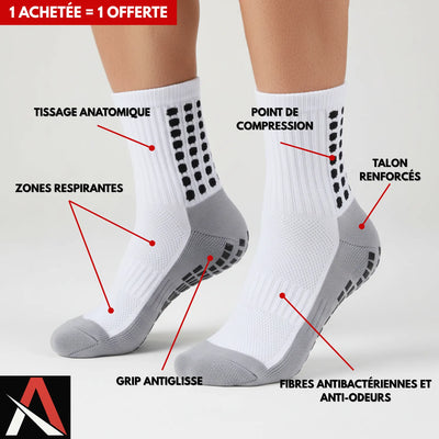 Chaussettes techniques - Grip. Confort. Résistance.