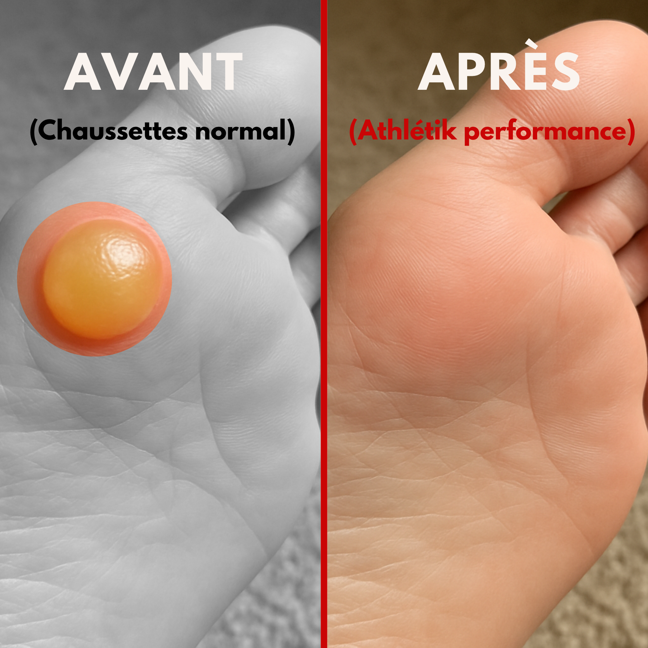 Chaussettes techniques - Grip. Confort. Résistance.