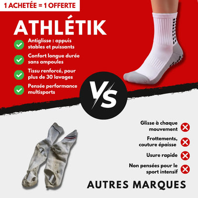 Chaussettes techniques - Grip. Confort. Résistance.